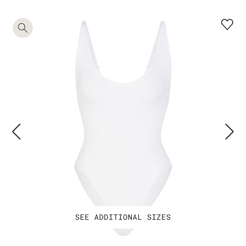 Skims scoop neck one piece bathing suit